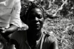 Black and white portrait of a farmer at Mushonganhende Organic Farm